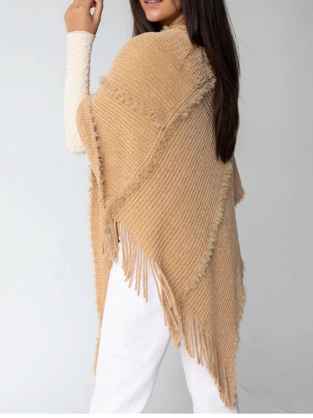Natural Life chenille poncho